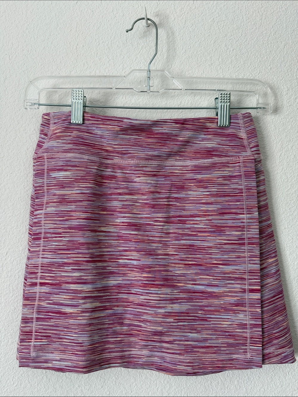 Athleta GIRL Pink Space-Dye Mini Skort